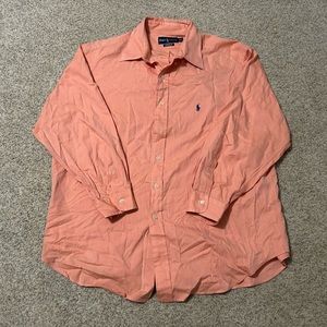Ralph Lauren Orange Casual Button Down Shirt